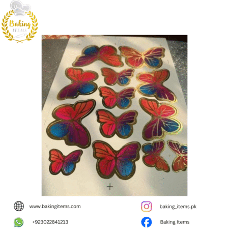 13 Pcs Multi Butterfly – Cake Decoration