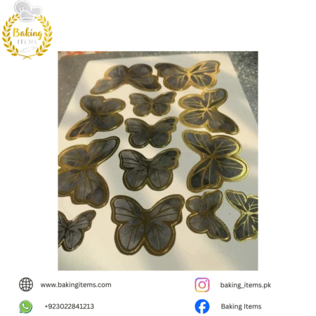 13 Pcs Black Butterfly – Cake Decoration