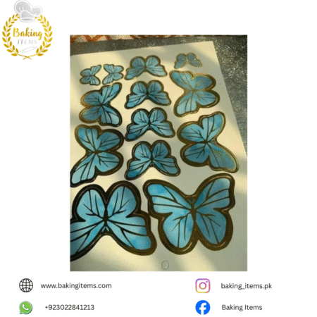 13 Pcs Blue Butterfly – Cake Decoration