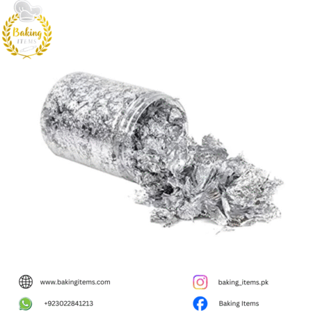Silver Edible Flakes – Cake Decoration