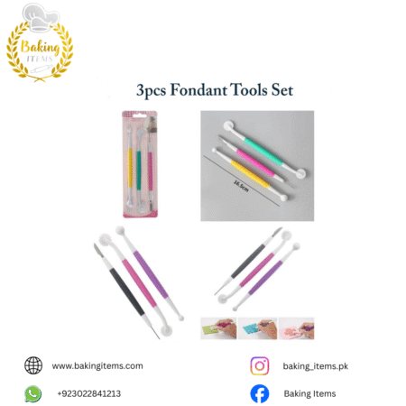 3 Pcs Fondant Tools Set