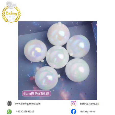 White Transparent Faux Balls