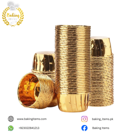 Golden Foil Liners – Pack of 50 Pcs