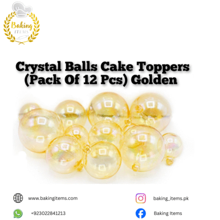 Golden Transparent Faux Balls