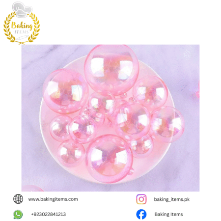 Pink Transparent Faux Balls