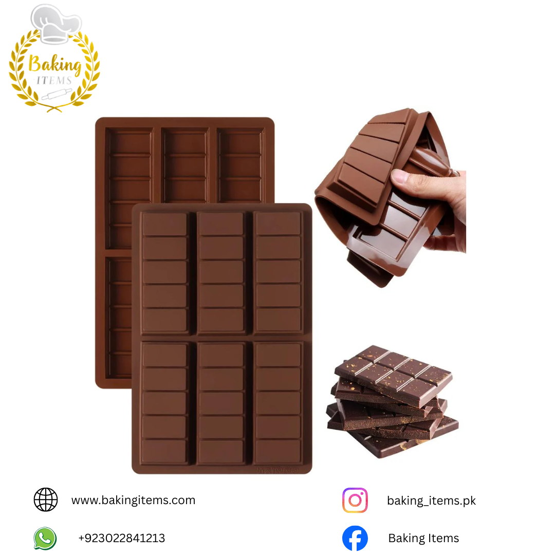 6 Cavity Chocolate Bar Mold