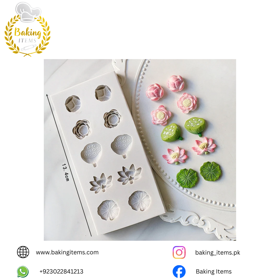 10 Cavity Lotus Flower Mold