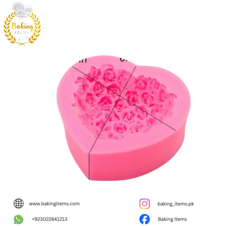 Rose Heart Silicone Mold