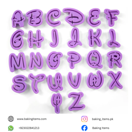 Disney Alphabet Cutter – 26 Pcs