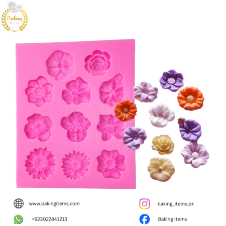 11 Cavity Flower Silicone Mold