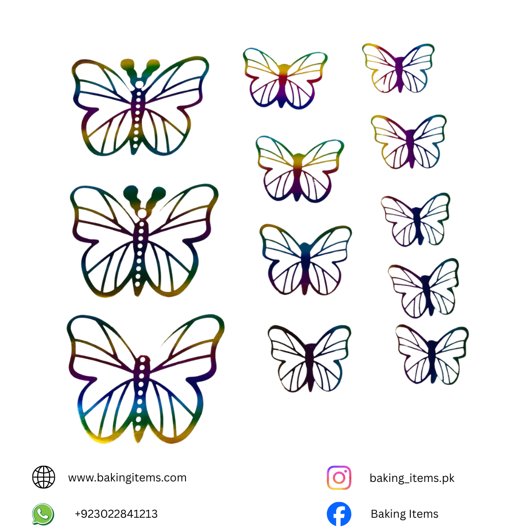 White Butterfly with Multi Edges – Pack of 12 Pieces