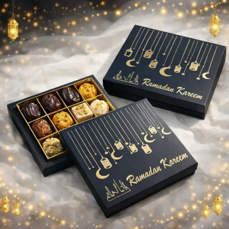 Black Ramadan Date Box