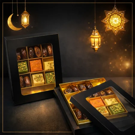 12 Cavity Black Window Date Box