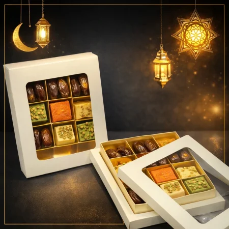 12 Cavity White Window Date Box