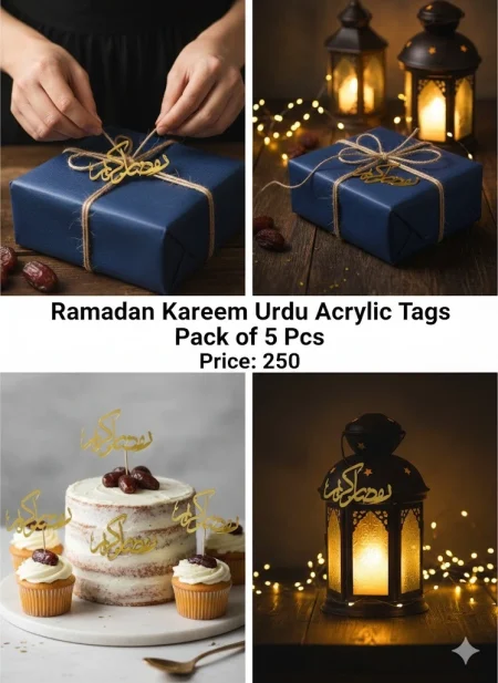 Ramadan Kareem Acrylic Tags