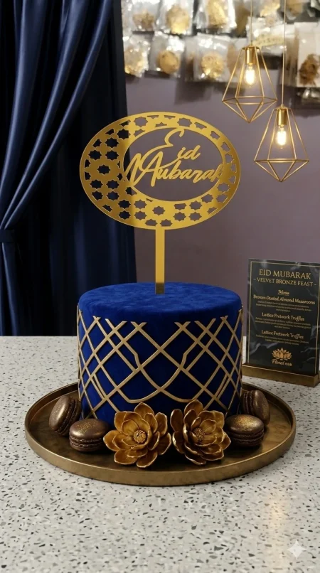 Eid Mubarak Cake Topper