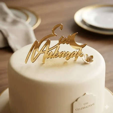 Eid Mubarak Acrylic Tags – Pack of 5 Pcs