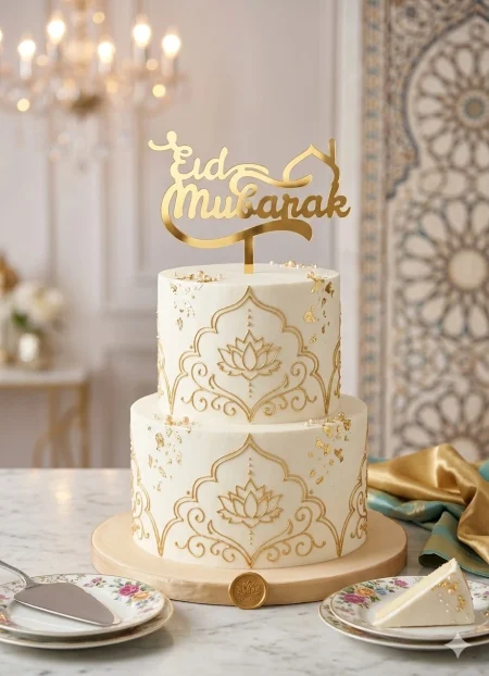 Eid Mubarak Cake Topper
