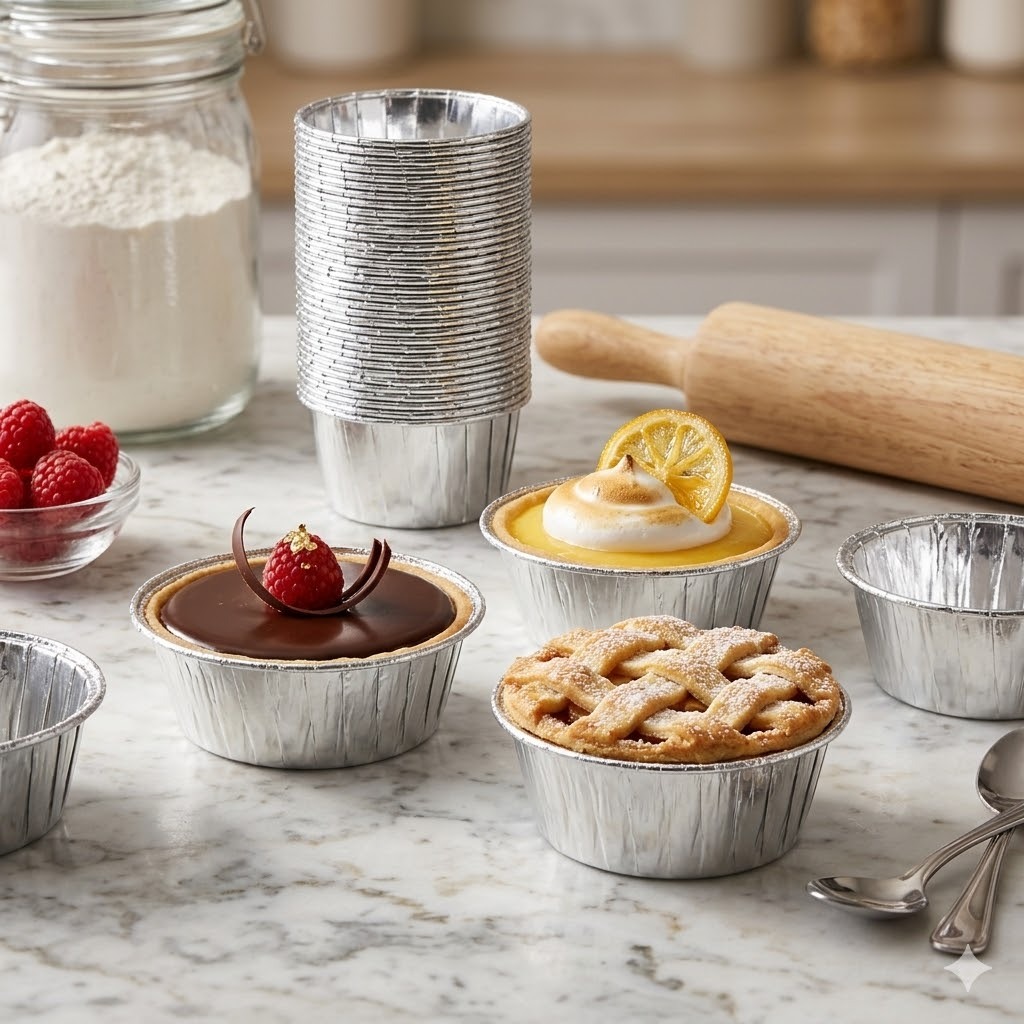 Silver Foil Cupcake Liners – Pack of 50 Pcs